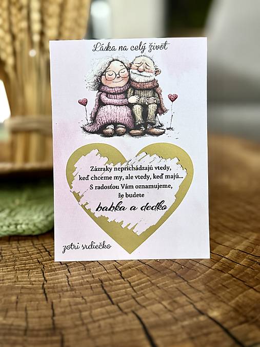 Papiernictvo - Stieracie oznámenie - Budete babka a dedko - 18151829_