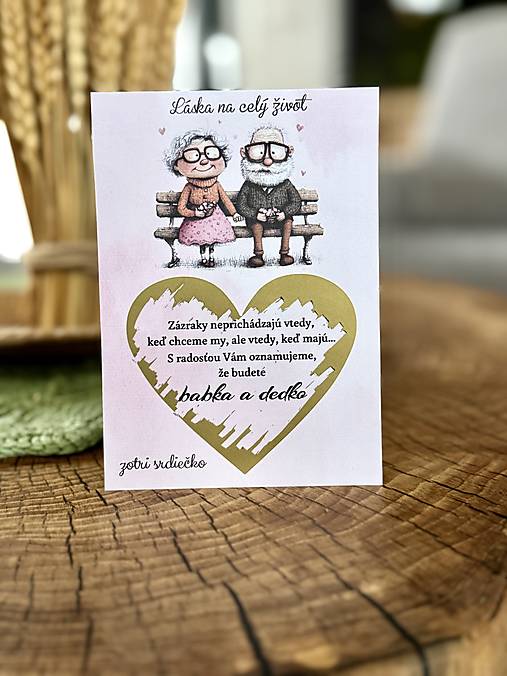 Papiernictvo - Stieracie oznámenie - Budete babka a dedko - 18151832_