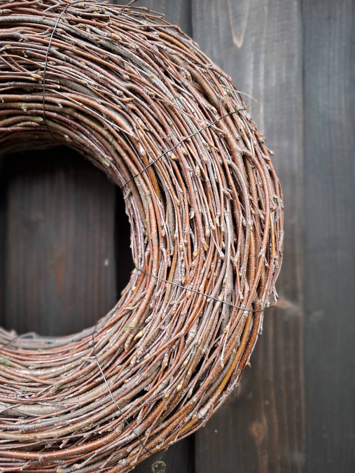 Dekorácie - Veniec z brezového prútia (obojstranný) (Cca 35 cm) - 18153262_