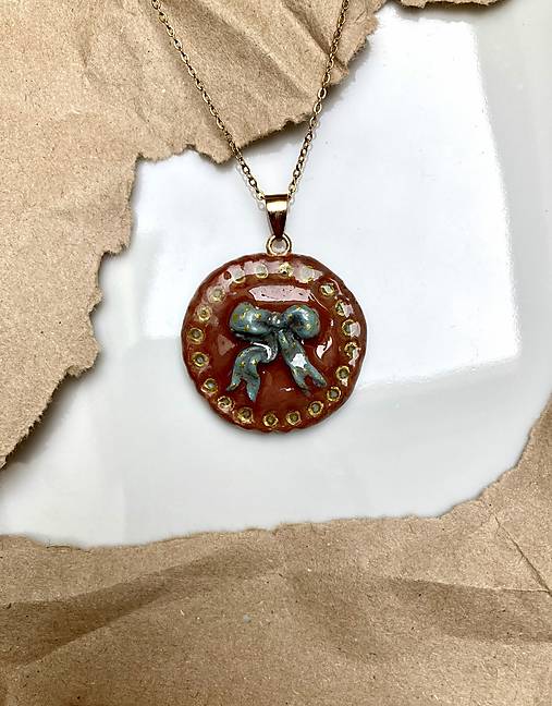 Náhrdelníky - Mašličkové retro II - 18151427_