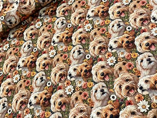 100% BAVLNA 3D/ PSÍKY