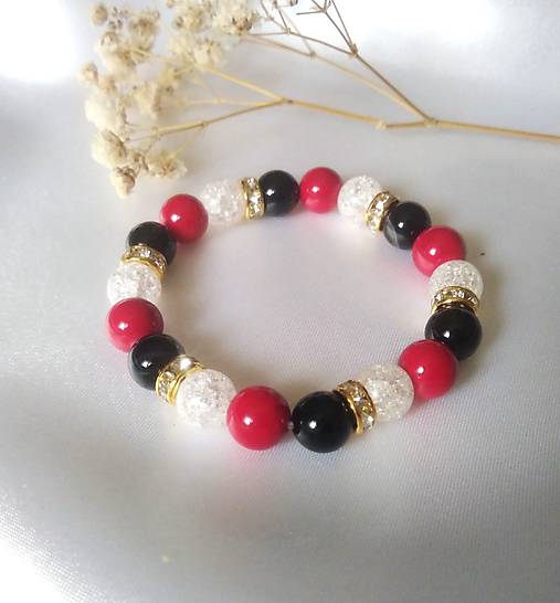 Detské doplnky - Detský náramok jadeit a krištáľ - 18153250_