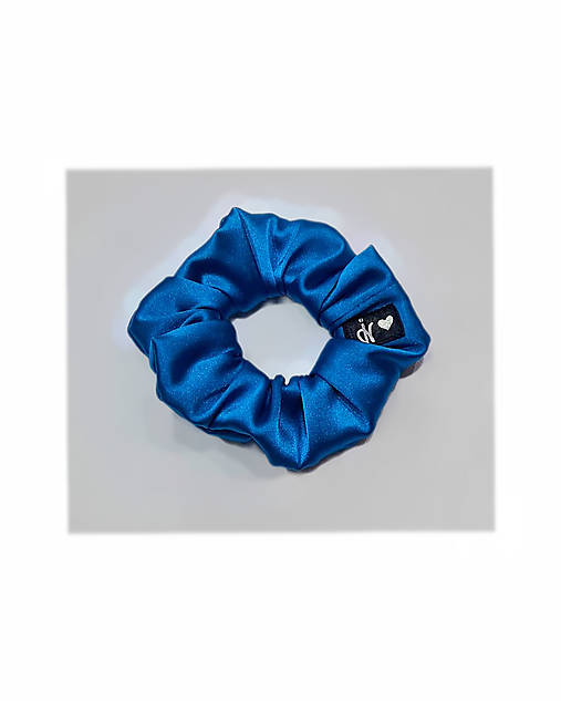 Ozdoby do vlasov - Gumička do vlasov - zo zachráneného saténu / iv (tyrkysová) - 18151450_