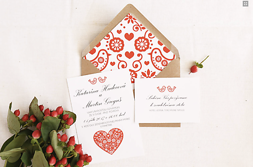 Papiernictvo - Oznámenie "Červený folk" - 18153973_