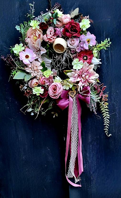 Dekorácie - Jarný veniec - 18156216_