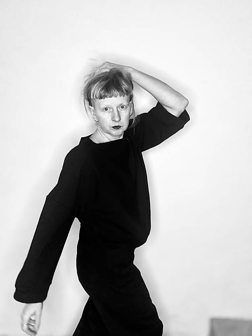 mikina z teplakoviny 'black'