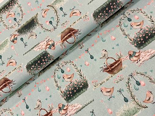 100% BAVLNA /VELKA NOC / VTÁČIKY