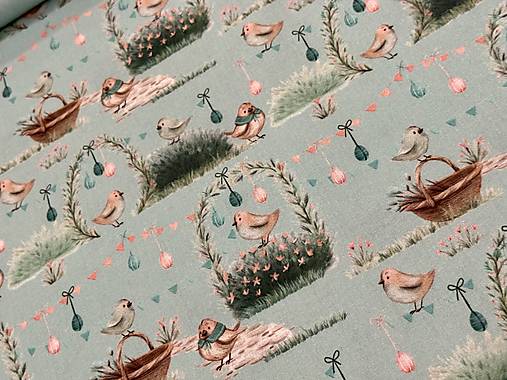 100% BAVLNA /VELKA NOC / VTÁČIKY