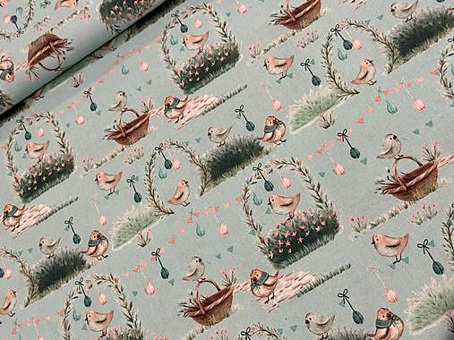 100% BAVLNA /VELKA NOC / VTÁČIKY