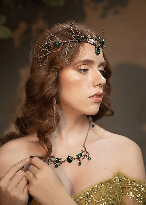 Kvetinová glam korunka "elfské tajosmtvá”