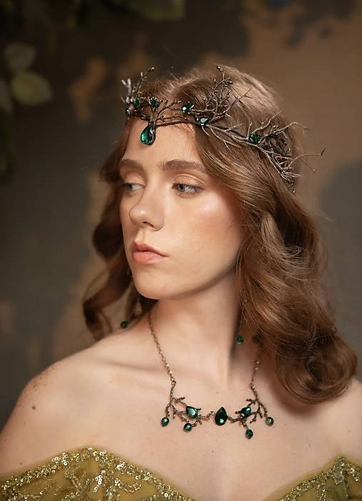 Kvetinová glam korunka "elfské tajosmtvá”