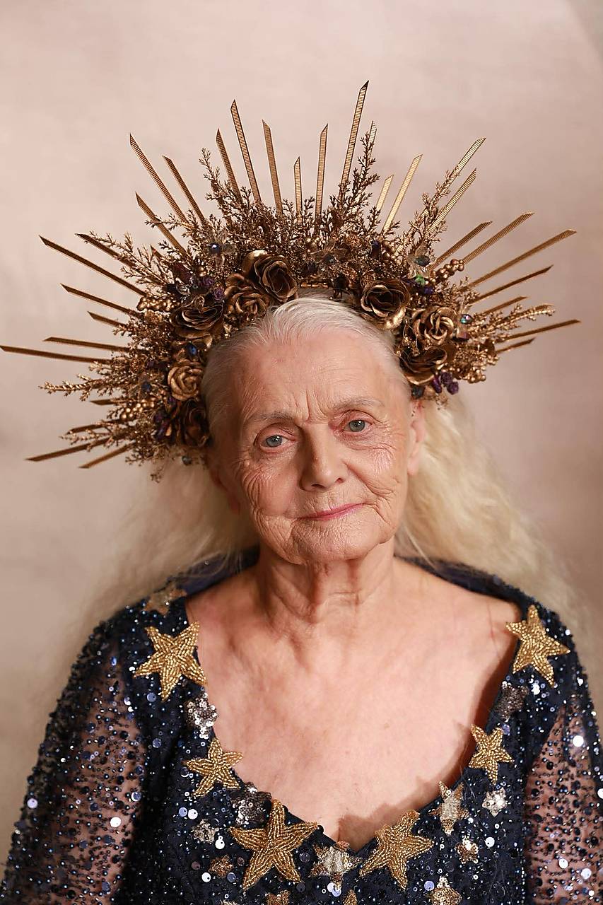 Halo glam korunka "ametyst”