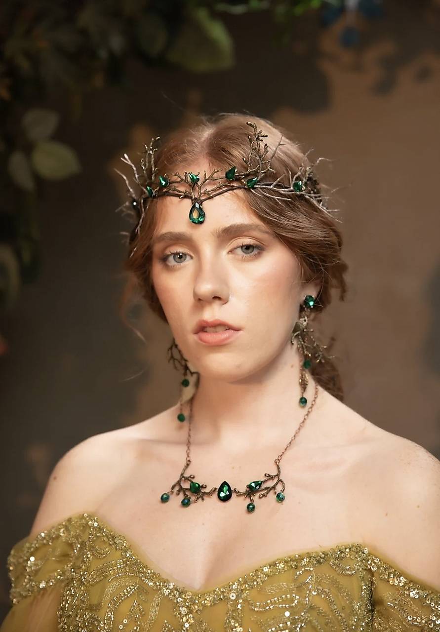 Kvetinová glam korunka "elfské tajosmtvá”