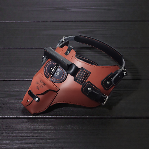 Kožený postroj pre psíka