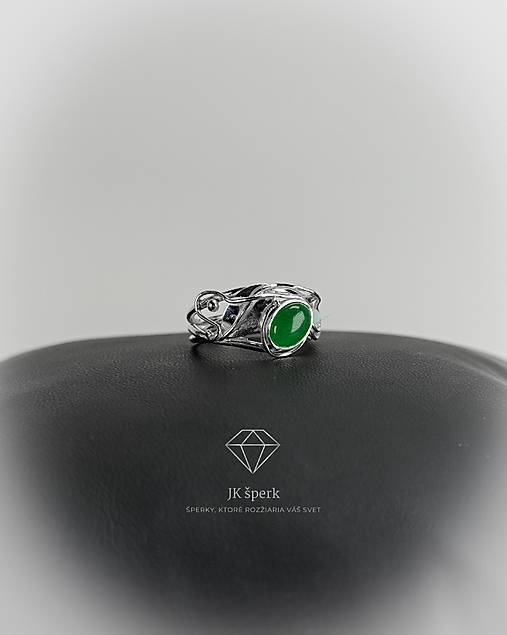 Strieborný 925/1000 prsteň s avanturínom a opálom