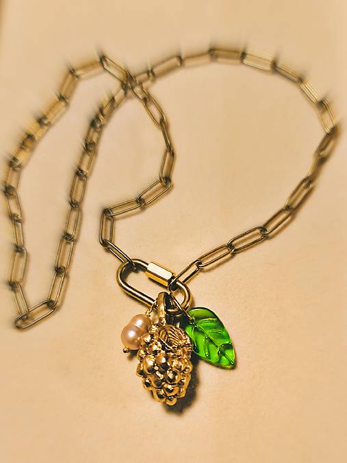 Náhrdelník lesná malina