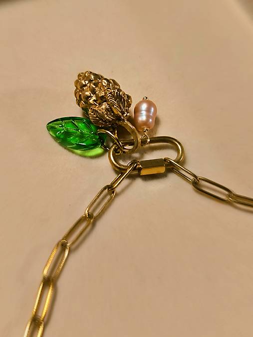 Náhrdelník lesná malina