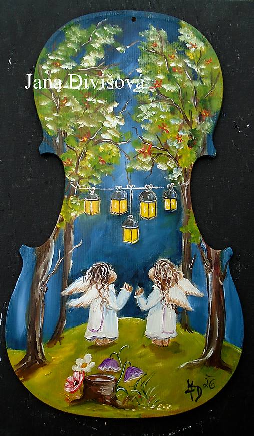 Obrazy - Anjelské lucerny - ORIGINÁL - 18156320_