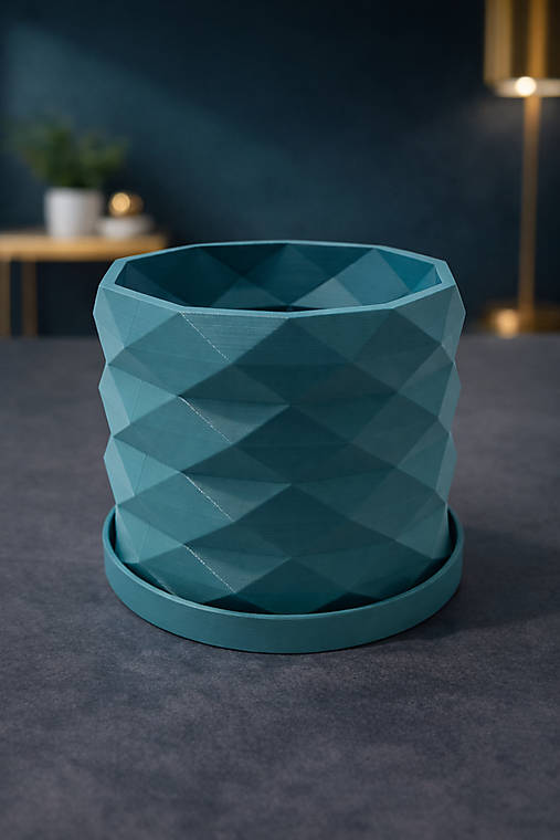 Moderný 3D kvetináč GEOLEAF