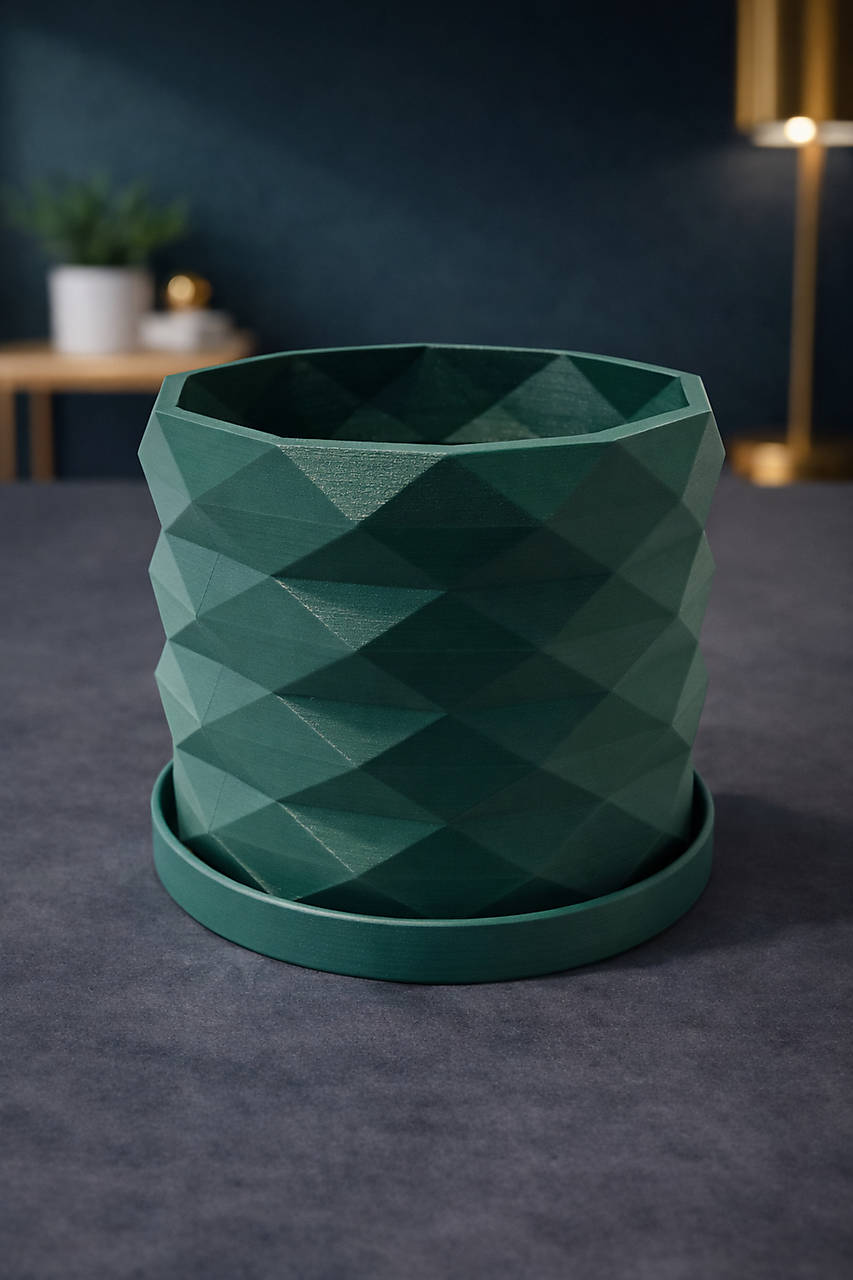 Moderný 3D kvetináč GEOLEAF