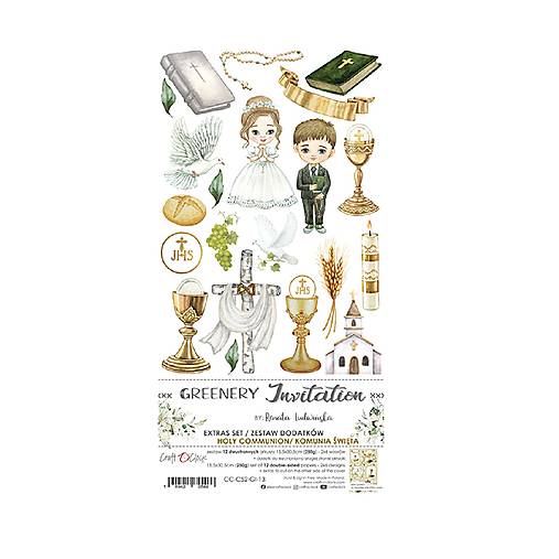 Papier - Scrapbook papier Greenery Invitation 6x12 - 18159324_