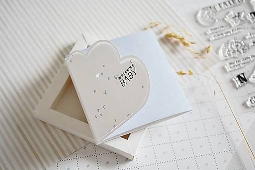 Papiernictvo - Gratulačný pozdrav pre bábätko - oblak - 18159418_