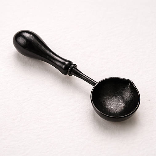 Nástroje - Lyžička na topenie vosku - čierna - 18158185_