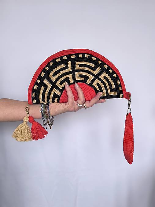 Listová kabelka Nr.349 Atény v červenej