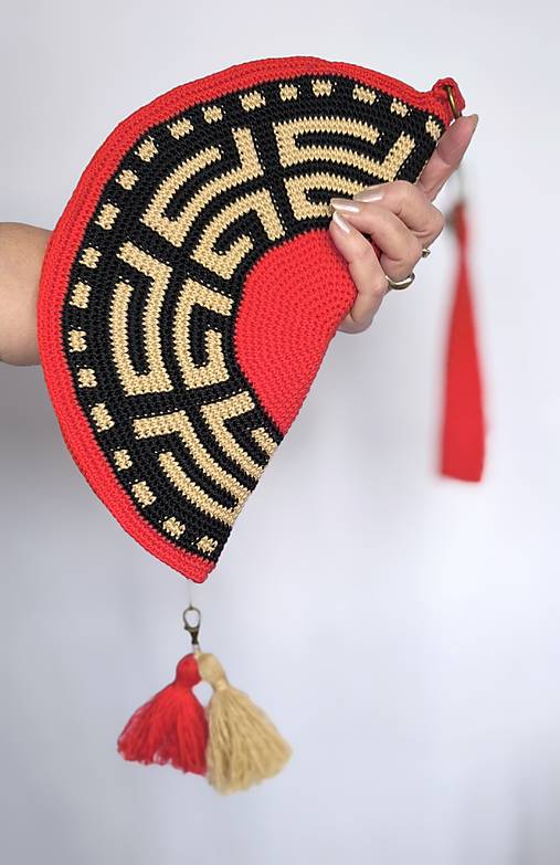 Listová kabelka Nr.349 Atény v červenej