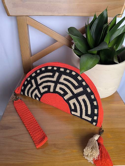 Listová kabelka Nr.349 Atény v červenej