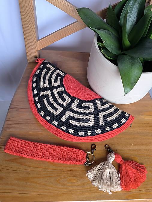 Listová kabelka Nr.349 Atény v červenej