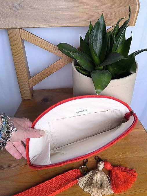 Listová kabelka Nr.349 Atény v červenej