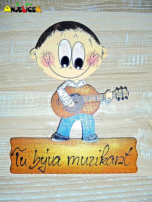 Tabuľky - Menovka - gitarista - 18157082_