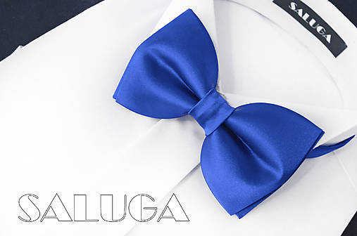 Pánske doplnky - Pánsky kráľovsky modrý motýlik - 18158059_