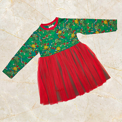 Detské oblečenie - Dievčenské šaty Včielka Mája vo veľkosti 104 - 18157413_