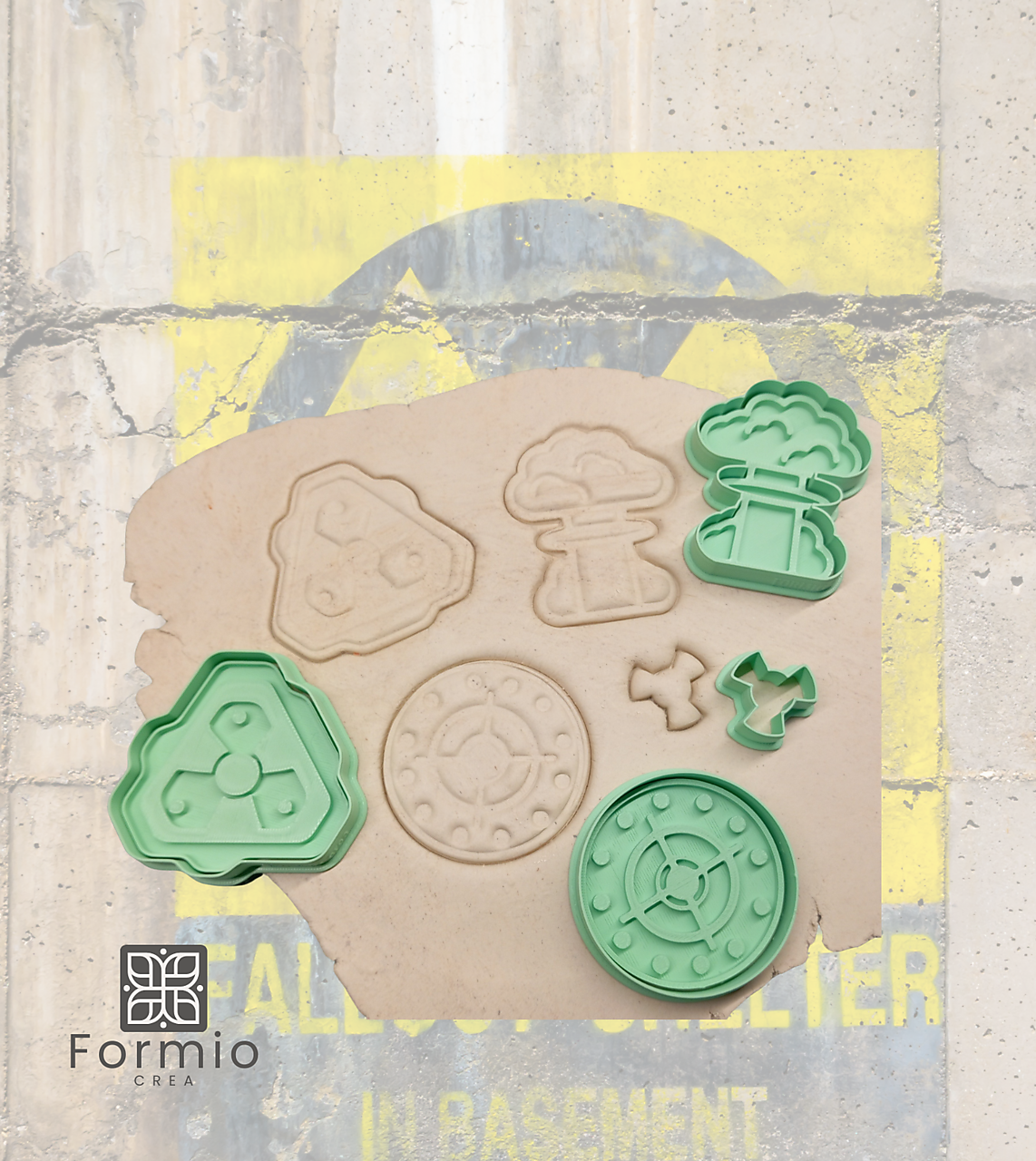 AFTER THE FALL - vykrajovačky v sete - Postapokalyptický dizajn