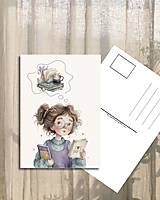 Papiernictvo - Pohľadnica "myslím len na to jedno" - 18158845_