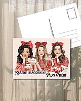 Papiernictvo - Pohľadnica "krásne narodeniny Moja drahá" - 18158874_