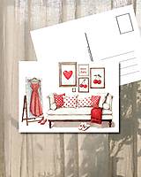 Papiernictvo - Pohľadnica "čerešňový sen" - 18158885_