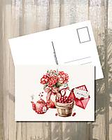 Papiernictvo - Pohľadnica "Mon Chéri" - 18158889_