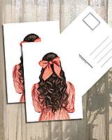 Papiernictvo - Pohľadnica "ženská krása" - 18158890_