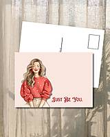 Papiernictvo - Pohľadnica "Just Be You." - 18158891_