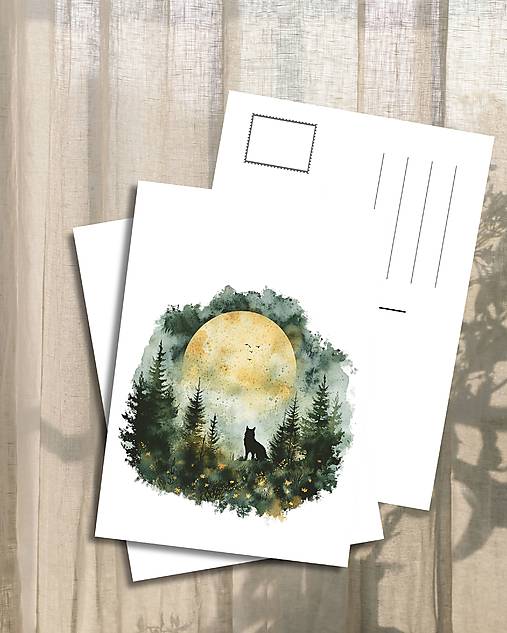 Papiernictvo - Pohľadnica "wolf" - 18158607_