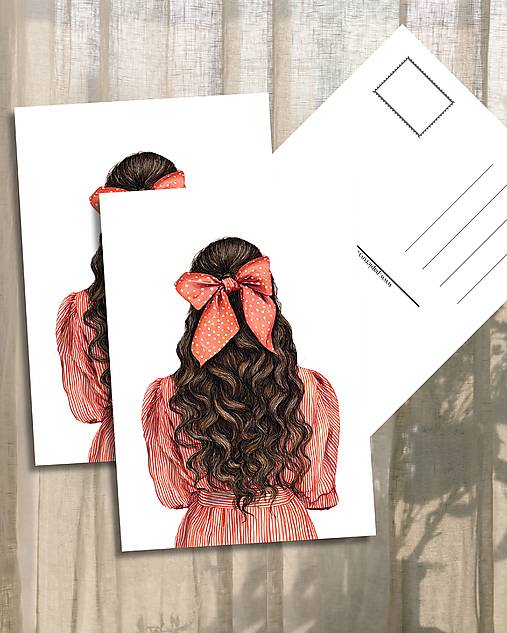 Papiernictvo - Pohľadnica "ženská krása" - 18158890_