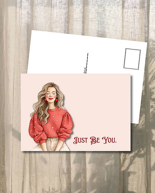 Papiernictvo - Pohľadnica "Just Be You." - 18158891_