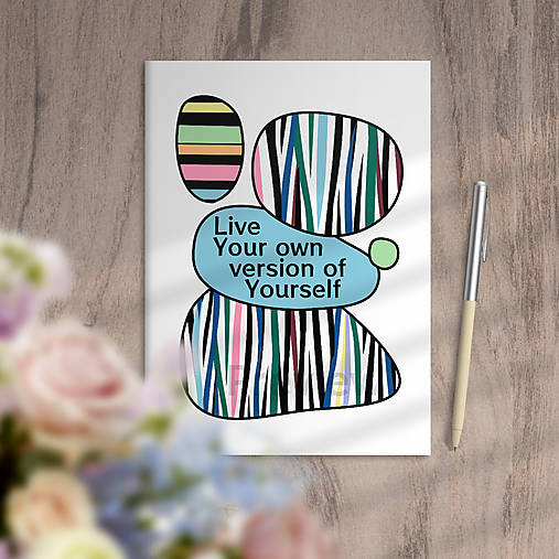 Papiernictvo - Zápisník Live Your own version of Yourself - 18158075_