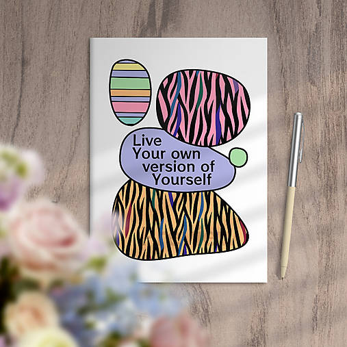 Papiernictvo - Zápisník Live Your own version of Yourself (tiger) - 18158076_