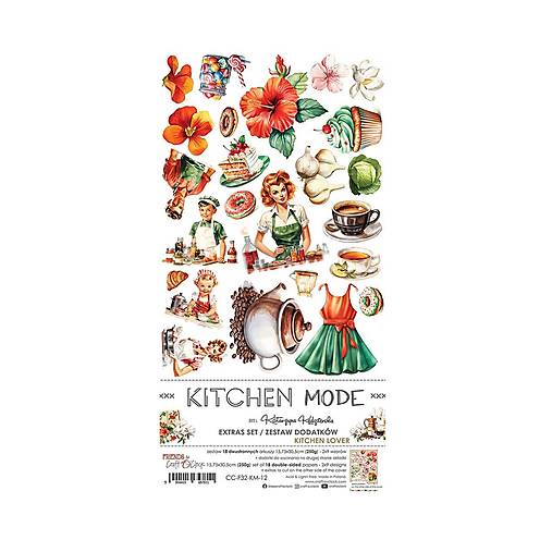 Papier - Scrapbook papier dodatkový Kitchen Mode 6x12 - 18161342_