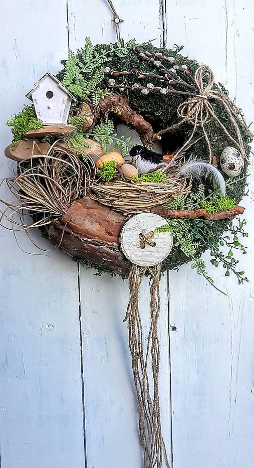 Dekorácie - Jarný veniec - 18160739_