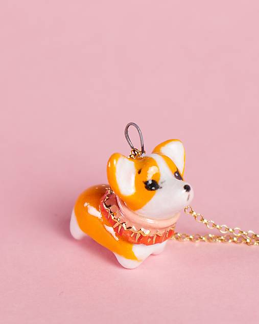 Náhrdelníky - Náhrdelník - corgi Ivy - 18161028_